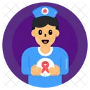 Medical Staff Nurse Cancer Doctor Icon