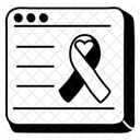 Campaign Ribbon Disease Icon