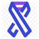 Cancer Ribbon Logo Checkup Icon