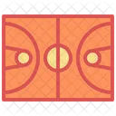 Cancha de baloncesto  Icono