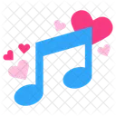 Corazon Musica Nota Musical Icono