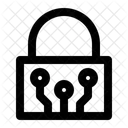 Candado Circuito Seguridad De Datos Icono