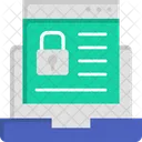 Candado Bloqueo De Computadora Portatil Bloqueo De Navegador Icono