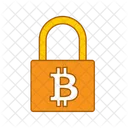 Candado bitcoin  Icono