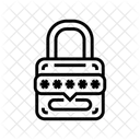 Candado Con Contrasena Bloqueo De Codigo Seguridad Icono