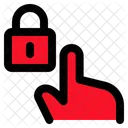 Candado Mano Escaner De Dedo Icono