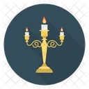 Candelabra Candles Flame Icon