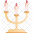 Candelabrum Candles Hanukkah Icon