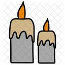 Candele Di Halloween Lume Di Candela Candele Accese Icon