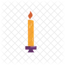 Candelabro Vela Vector Icono