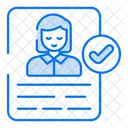 Candidate biodata  Icon