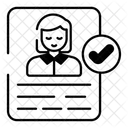 Candidate biodata  Icon