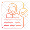 Candidate biodata  Icon