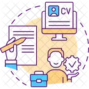 Candidate experience resume  Icon