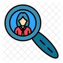 Recruitment Employee Search Find Icon