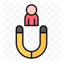 Magnet People Worker Icon