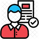 Candidato Cv Hr Icon