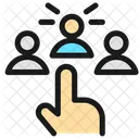 Candidato para elegir trabajo  Icono