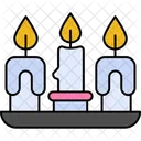 Candle New Year Icon