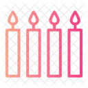 Candle Birthday And Party Ceremony Icon