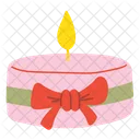 Christmas Candle Scented Candle Icon