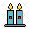 Candle Candles Heart Icon
