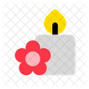 Candle Flower Aromatherapy Icon