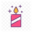 Candle Mistletoe Decoration Icon