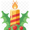 Candle Mistletoe Light Icon