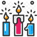 Candle Birthday Decoration Icon