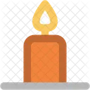 Candle Burning Decoration Icon