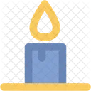 Candle Burning Decoration Icon