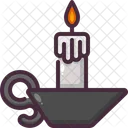 Candle Flame Illumination Icon