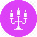 Candle Light Candelabra Icon