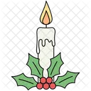 Candle Decoration Christmas Icon