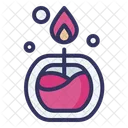Candle Fire Lamp Spa Icon