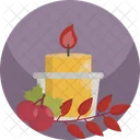 Thanksgiving Candle Decoration Icon