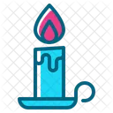 Candle Light Christmas Decoration Illumination Icon