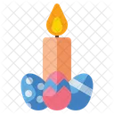 Candle Easter Candle Easter Egg Icon