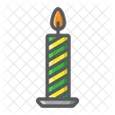 Candle Decoration Xmas Icon