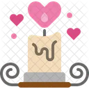 Candle Love Decoration Icon