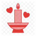 Candle Valentine Love Icon
