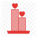 Candle Valentine Love Icon