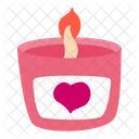 Candle Love Romance Icon