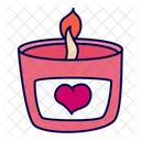 Candle Love Romance Icon