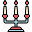 Candle Heart Light Icon