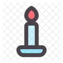 Candle Burning Fire Icon