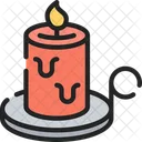 Candle Dinner Holiday Icon