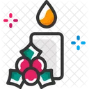 Candle And Berry  Icon