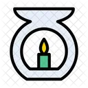 Candle Spa Massage Icon